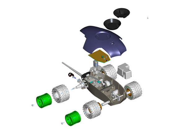 格斗车结构设计