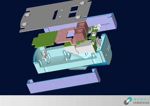 指纹门禁机工业设计