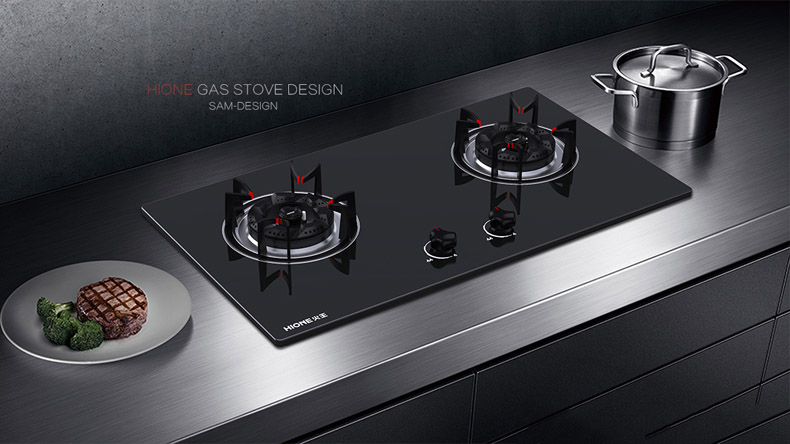 智能燃气灶设计效果图