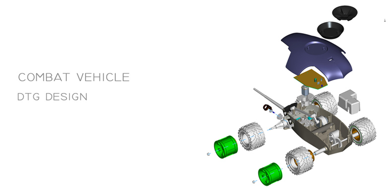 格斗车结构设计效果图