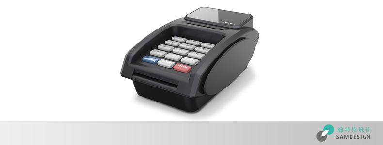 银行POSE机外观设计效果图
