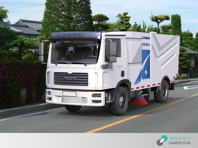 环卫洗扫车外观设计