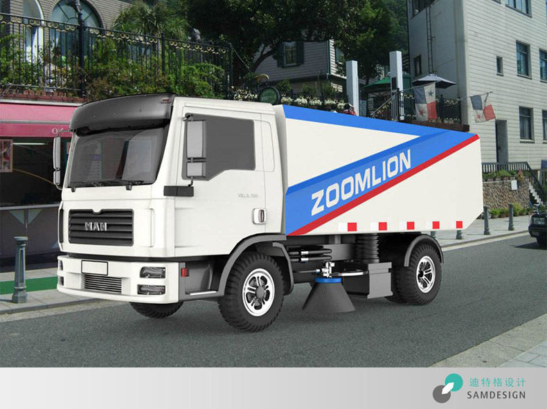 环卫洗扫车外观设计